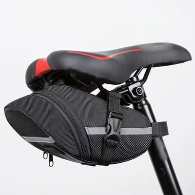 Fietszadeltassen - Zadeltassen - Fietszadeltassen voor onder het zadel - Fietstassen - Waterdichte fietstelefoonhoesjes - met reflecterende strepen