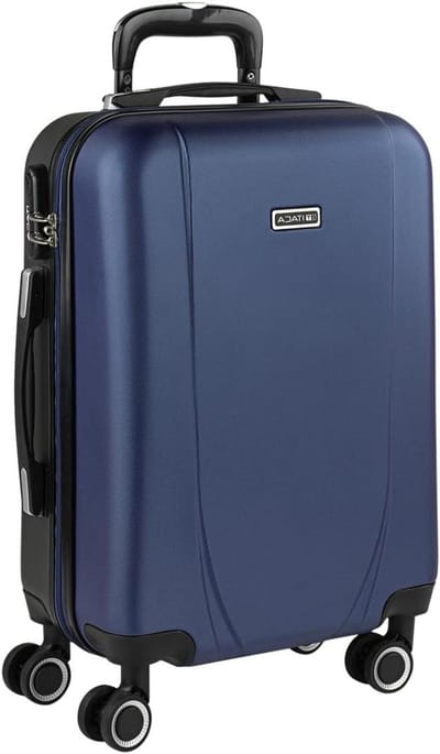 ABS Koffer - Reiskoffer Set - Vliegtuig Handbagage - Combinatieslot - 38x55x20 cm - Marineblauw