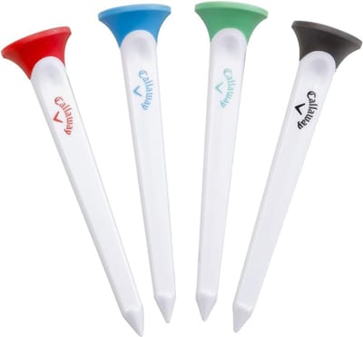 Set van Duurzame Golf Tee's met Rubberen Kop voor Maximale Afstand