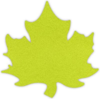 Herfstblad vilt onderzetters - Lichtgroen - 6 stuks - 10 x 10 cm - Tafeldecoratie - Glas onderzetter - Cadeau - Woondecoratie - Woonkamer - Tafelbescherming - Onderzetters Voor Glazen - Keukenbenodigdheden - Woonaccessoires - Tafelaccessoires