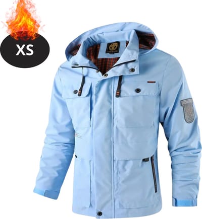 Bovista Windjas Voor Heren - Parka - Lente & Herfst - Jas - Volwassen - Windjack - Windbreaker - Outdoor - Blauw - Maat XS