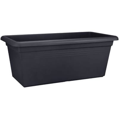 Elho Green Basics Garden Xxl 60 - Plantenbak voor Buiten - Ø 58.0 x H 26.8 cm - Living black