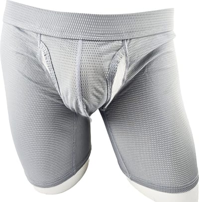 BamBella ® - Boxershorts - maat s/m - Boxer short onderbroek lang strak kant grijs heren onderbroeken