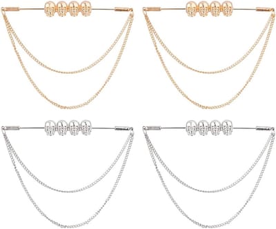 4 stuks 2 kleuren doodshoofd reversspeld reversspeld voor kostuum heren kraagstang dasspelden retro kraag spelden legering overhemd stud broche voor heren bruiloft