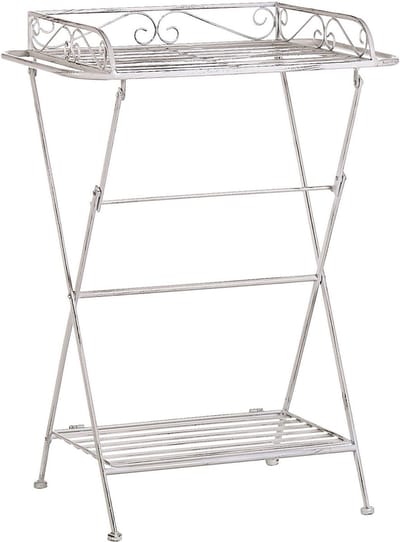 ANCUD - Tuintafel - Wit - 53 x 40 cm - IJzer