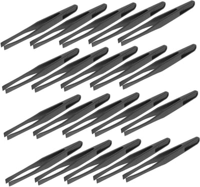 Pincet Postzegels - Precisie Tang - Verzamelen Hobby - Statische Bescherming - 11.9 cm - Zwart