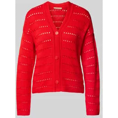 Gebreide cardigan met ajourpatroon