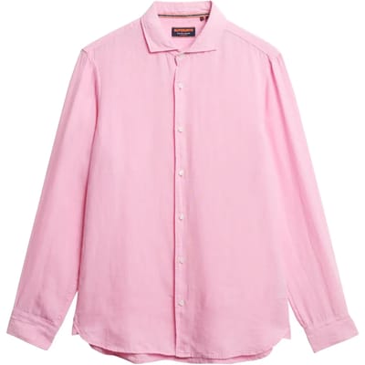 Superdry Vacation Linnen LS Overhemd Heren - Maat S
