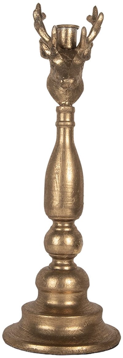 Clayre & Eef Kandelaar Ø 14x40 cm Goudkleurig Metaal