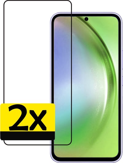 Screenprotector - Geschikt voor Samsung Galaxy A54 - 2 Stuks - Full Cover - Beschermglas - Gehard Glas - Tempered Glass - Screen Protector