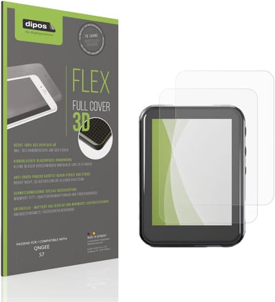dipos FLEX – 2x Matte Screenprotector geschikt voor QNGEE S7 | Volledige Schermbescherming | Case-Friendly