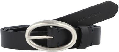 Marc O'Polo Leren Riem Elly Belt W85 Night Blue Blauw
