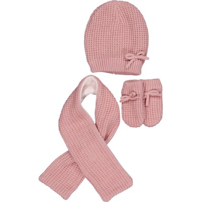 Zeeman Sjaal met muts en wanten - Roze  12-24 months