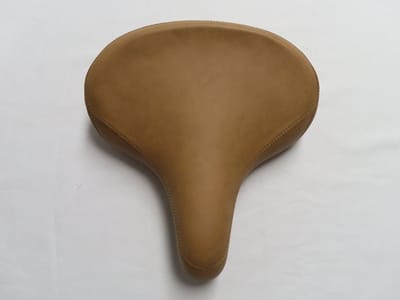 Velo - Zadel - Fietszadel - Dames - Beige - elastomeer vering - 25cm op 27 cm