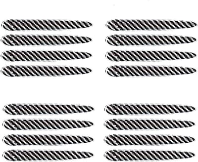 Autodeurgrepen, bescherming, 4 sets, krasbescherming, anti-kras, autopaneel, koolstofpatroon, laseruniversele gripbeschermingsfolie, autodeurgreep, lakbeschermingsfolie, kraspad voor alle