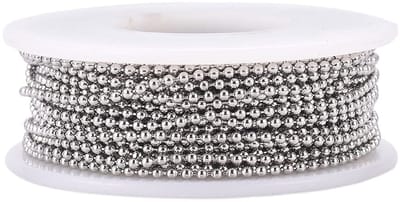 Dailygoods- Ball Chain 1.5mm - 304 Roestvrij Staal - 10 Meter Rol - Soldered - Sterk - Voor Sieraden en Kunstprojecten - Ketting