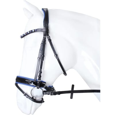 Horka Hoofdstel Flamingo Black-blue - pony