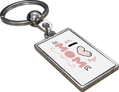 I Love Mom - Sleutelhanger - Cadeau - Verjaardag - Kerst - Kado - Valentijn - Moederdag - Moederdag cadeautje - Moederdag cadeau voor mama