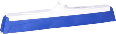 Buemag Vloertrekker/waterbezem- voedselveilig - vloeistoffen - 40 cm - 4 lippen systeem - TPE kunststof - blauw/wit - schroefdraad