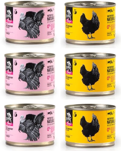 3coty Cheers Serie - Kattenmatisch Voer - 6 x 160g - Mix van Smaken - Zonder Kunstmatige Additieven