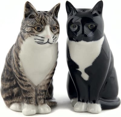 Quail Peper en Zout set - katten Millie en Julius