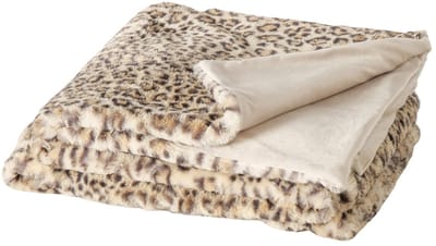 Boltze - Plaid - Deken - Leony - Panterprint - 200 x 150 cm - OEKO-TEX - Superzacht