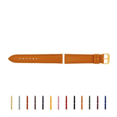 SELVA horlogeband, 14-24 mm, leer, verwisselbaar, vervangende band voor smartwatch, gemaakt in Duitsland