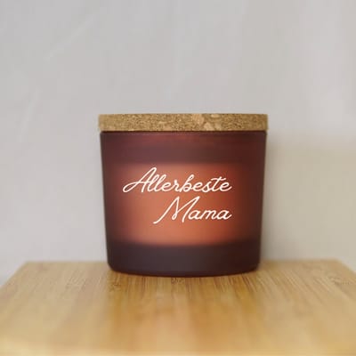 Bolsius Geurkaars Allerbeste Mama - Floral Blessings - Terracotta - Cadeau Moeder - Moederdag - Moederdag Cadeautje - Moederdag Cadeau voor Mama