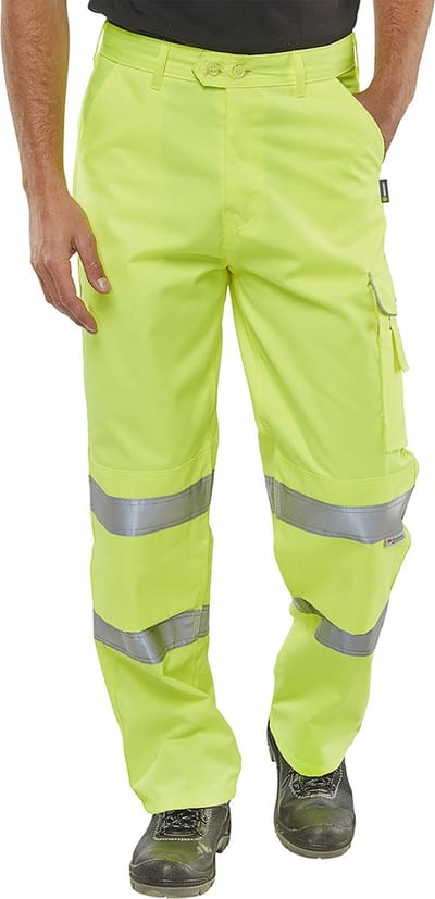 Beeswift Werkbroek - Geel - Maat 46