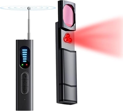 Nieuwe modellen voor 2025 Verborgen Camera Detector Hidden Camera Detector Spy Camera Detector Portable Bug RF Detector Device for Gps Tracker Wireless Listening Device Hidden Camera Finder in Hotel Office Bathroom 6 Levels Sensitivity