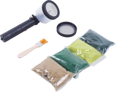 1 Set Vlokmachine Grasapplicator Flock Bevlokkingsset Mini Vlok Statische Gras Applicator Voor Zandtafel