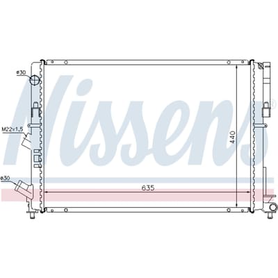 Radiator, motorkoeling NISSENS 63838