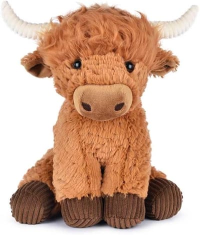 Pluche Koe - Knuffelbeest - Spelen en Knuffelen - Authentiek Design - 30 cm - Bruin