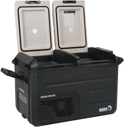 Dubbele Koelbox - Mobiele Koelkast - Buiten Activiteiten - Snelle Koeling - 40 Liter - Zwart