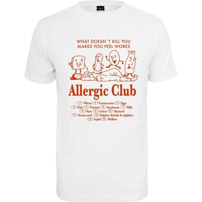 Mister Tee - Allergic Club Heren Tshirt - L - Wit