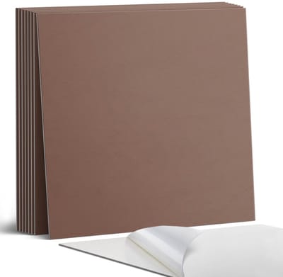 Coloray Plaktegels - Bruin Portugese Tegels - 30 cm x 30 cm - Bruin Plaktegels - 9 stuks - Vierkant PVC Tegels - Plaktegels Keuken - Zelfklevende Vloertegels - Vinyl Tegels Zelfklevend - Zelfklevende Tegels