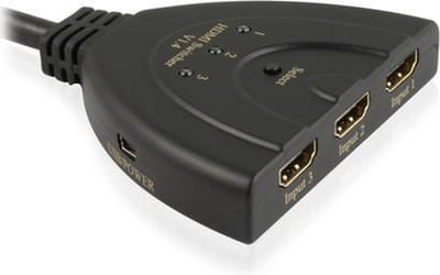 HDMI 2.0 Switch 4K Ultra HD / 3 apparaten op een monitor