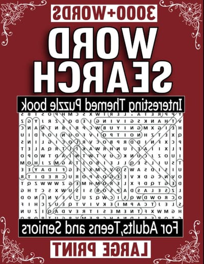 Woordzoekboek Volwassenen - Puzzelboek Woordspel - Hersenen Trainen - Meer Dan 3000 Woorden - Large Print - Niet Van Toepassing