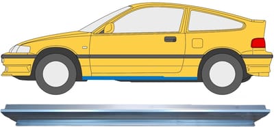 Reparatie dorpel voor Honda CRX 1987-1992 / Links