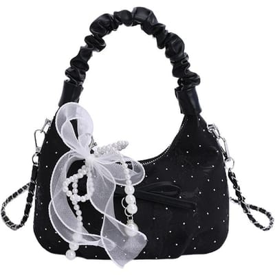 Nieuwe Chinese Stijl Chinese Stijl Modieuze Knoedel Tas Dames Trendy Vlinder Modieus Temperament Dames Tas Handtas Crossbody Tas one size fits all zwart