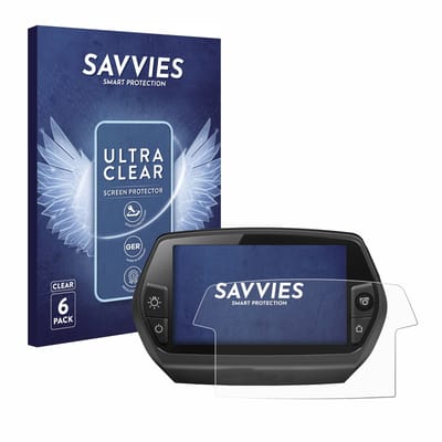 Savvies - Screenprotector voor Bosch Nyon 2014 - Folie Beschermfolie transparant 6 Stuks