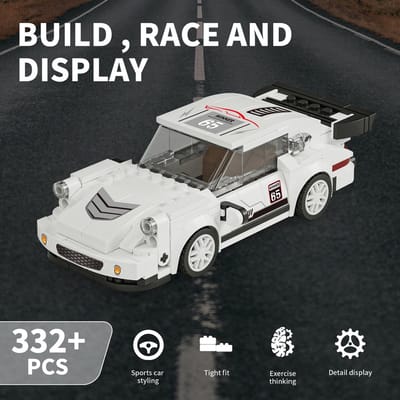 Speed Race Auto Bouwpakketten Educatieve Auto Bouwstenen Kit Modelbouw Speelgoed voor Kinderen