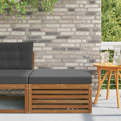 vidaXL - Buiten - Voetenbank - Massief - Acacia - Hout - Naturel