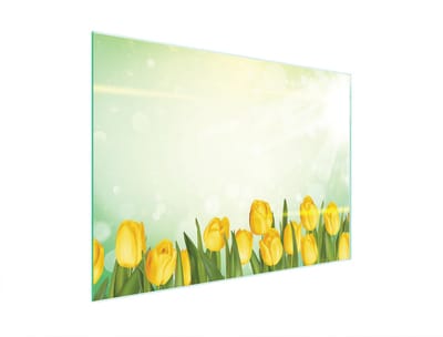 TMK ArtDeko - Snijplank - Glas - 40x30 cm - Tulpen