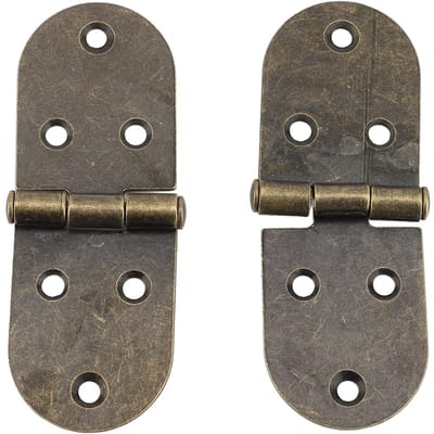 10 Sets 180 Graden Klap Scharnieren Ronde Randen Heavy Duty Retro Flip Top Scharnier voor Naaimachine Tafel Meubilair Deur