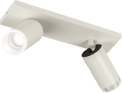 Lumidora Opbouwspot 31410 - DANI - 2 Lichts - GU10 - Wit - Transparant - kleurloos - Kunststof - Badkamerlamp - IP21