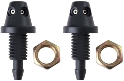 Dailygoody - Auto Ruitenwisser Nozzles - 6mm Compatibel - Efficiënte Waterafvoer - 2x Set - Geschikt voor Audi en VW - Betrouwbare Prestatie - Ee