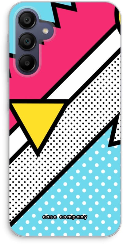 Case Company® - Hoesje geschikt voor Samsung Galaxy A15 hoesje - Pop Art #3 - Soft Cover Telefoonhoesje - Bescherming aan alle Kanten en Schermrand