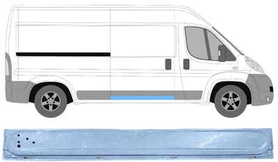Schuifdeur reparatiepaneel binnen voor Peugeot Boxer 2006-2025 / Rechts