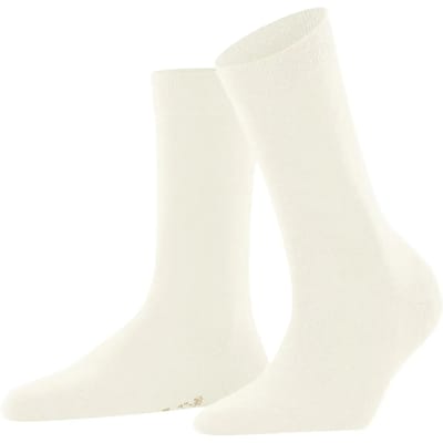 FALKE Softmerino eenkleurig wol katoen sokken dames wit - maat 35-36